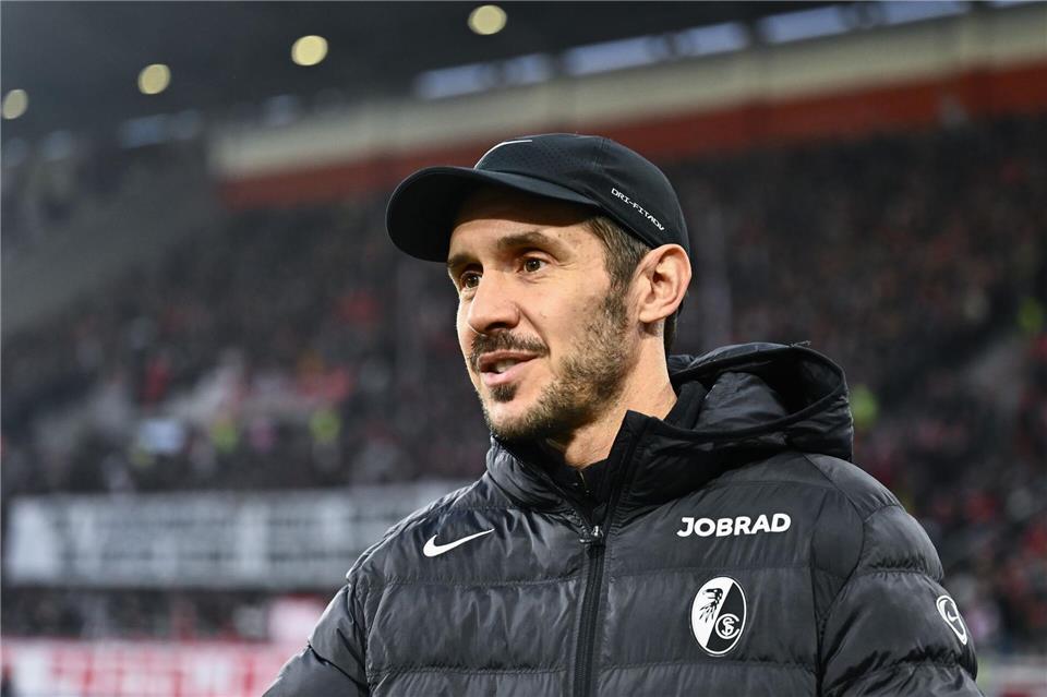 Trainer Julian Schuster ist mit der bisherigen Freiburger Saison zufrieden. (Archivbild)Silas Stein/dpa
