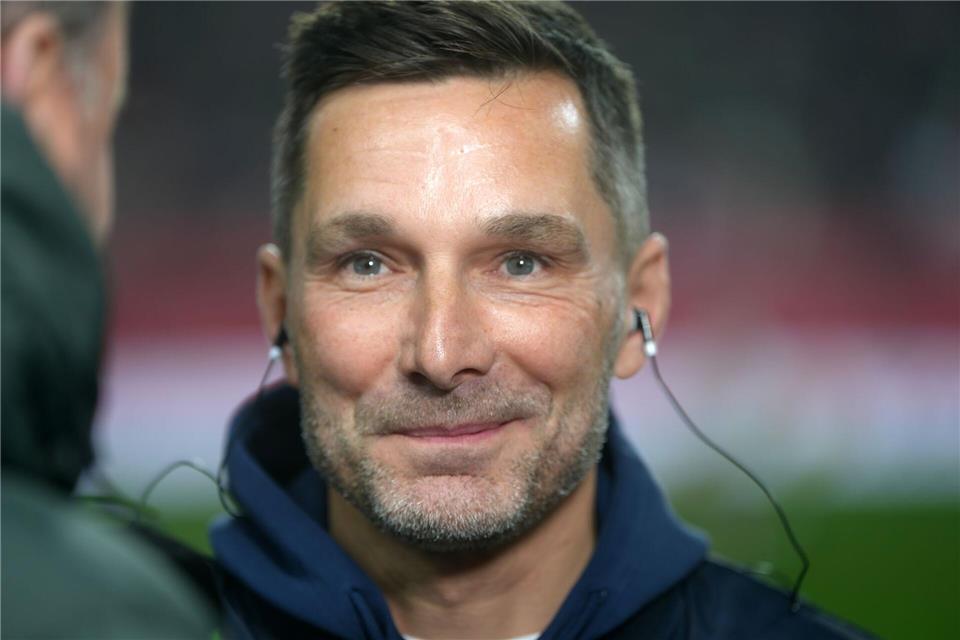 Trainer Leitl ist mit der Hertha auf dem Weg nach oben. Thomas Frey/dpa