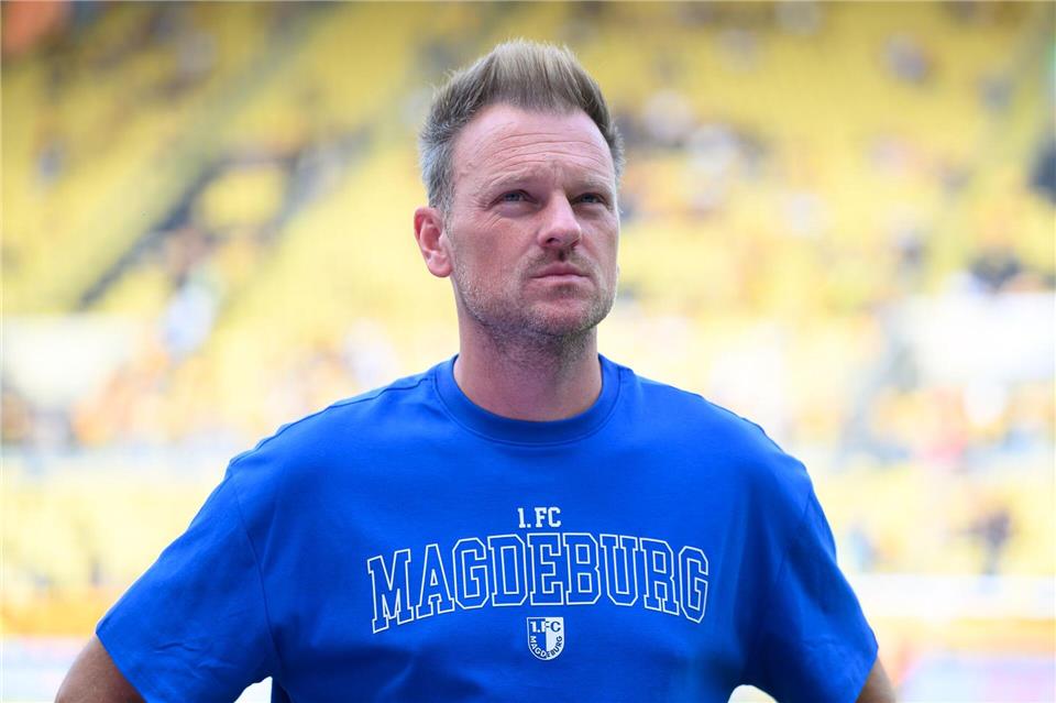 Trainer Markus Fiedler will mit Magdeburg im Pokal lange dabei sein. Robert Michael/dpa