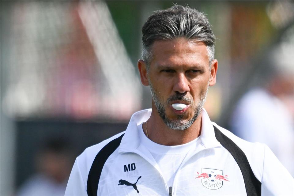 Trainer Martin Demichelis verliert mit RB Leipzig bei Leeds United. (Archivbild)Hendrik Schmidt/dpa