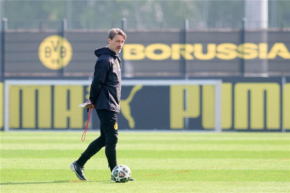 Trainer Niko Kovac möchte mit Borussia Dortmund im DFB-Pokal weit kommen. (Archivbild)Bernd Thissen/dpa