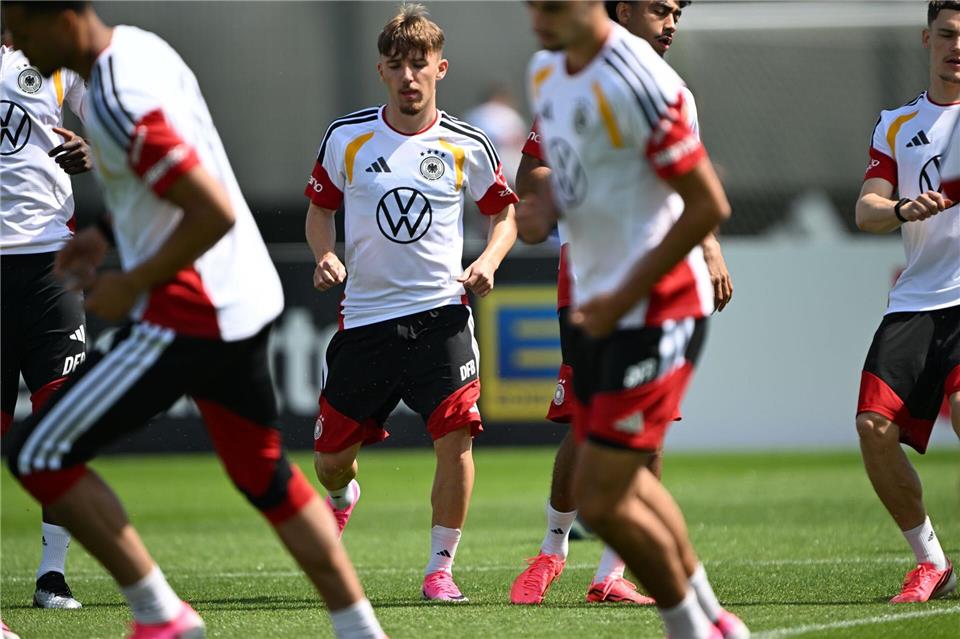 Training vor dem Finnland-Spiel.Federico Gambarini/dpa