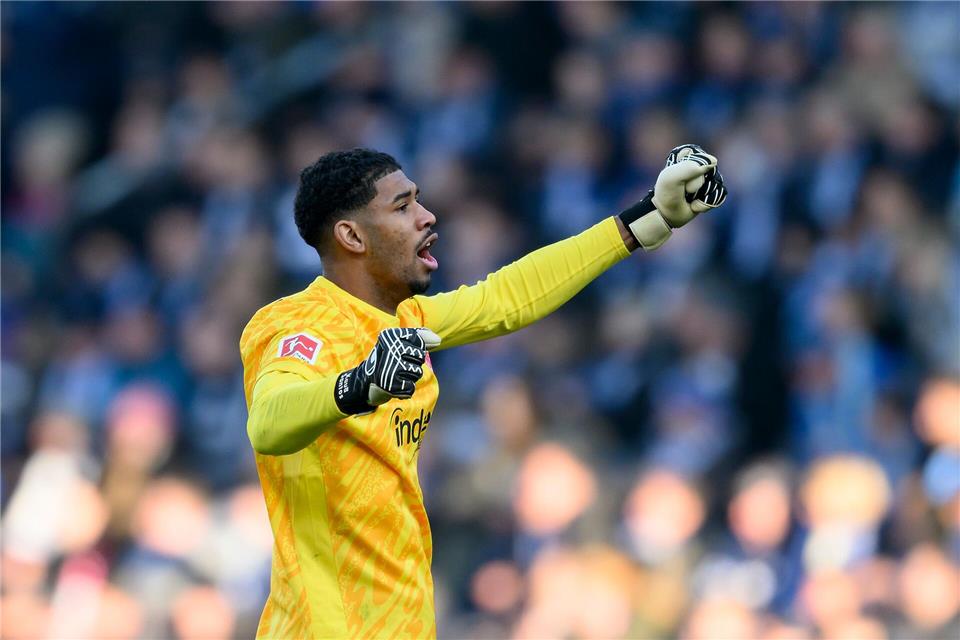 Trapp-Vertreter Kaua Santos überzeugte bei der EintrachtAnke Waelischmiller/dpa