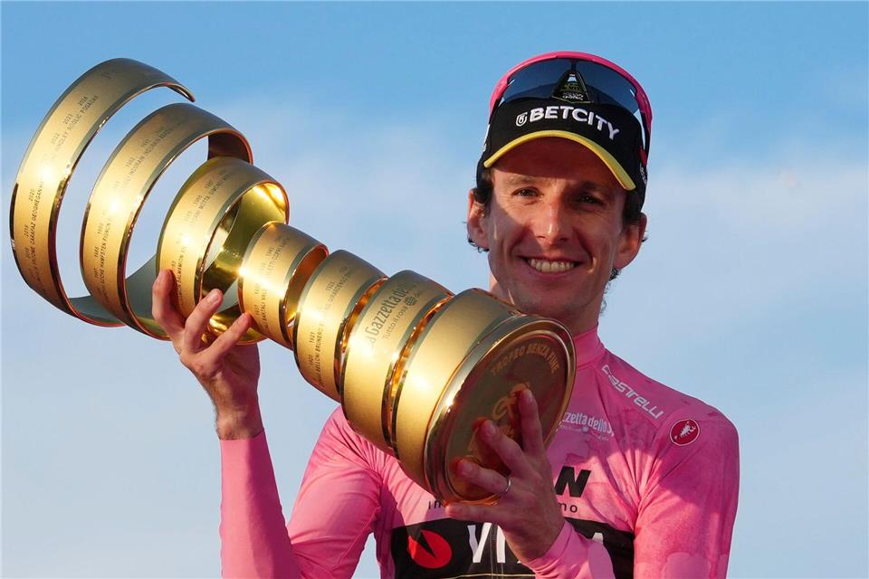 Trauma besiegt: Simon Yates gewann 2025 doch noch die Gesamtwertung beim Giro d’Italia. (Archivbild)Gian Mattia D’Alberto/LaPresse/dpa
