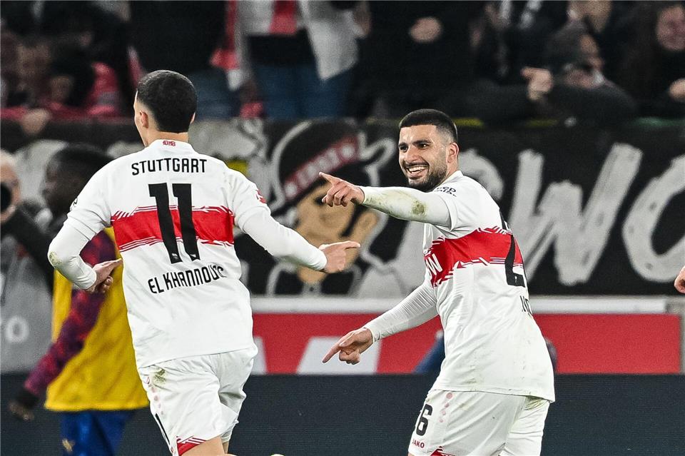 Trifft derzeit, wie er will: Stuttgarts Deniz Undav (r).Harry Langer/dpa