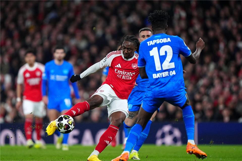 Trifft für Arsenal zur Führung: Eberechi EzeBradley Collyer/PA Wire/dpa