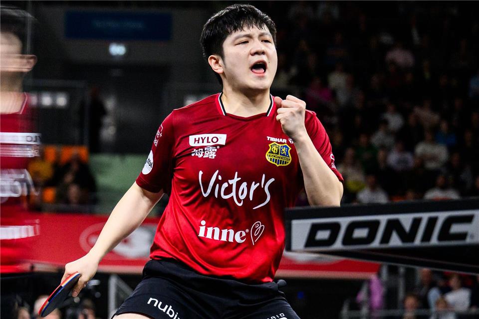 Triple-Sieger mit Saarbrücken: Der Chinese Fan Zhendong.Tom Weller/dpa