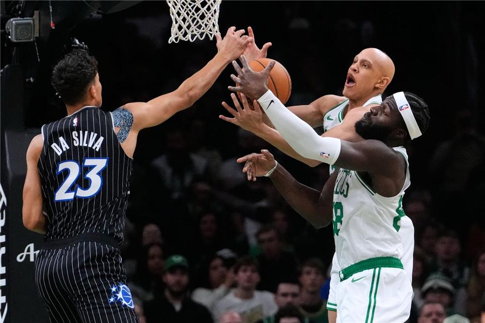 Tristan da Silva erzielte neun Punkte gegen die Boston Celtics.Charles Krupa/AP/dpa