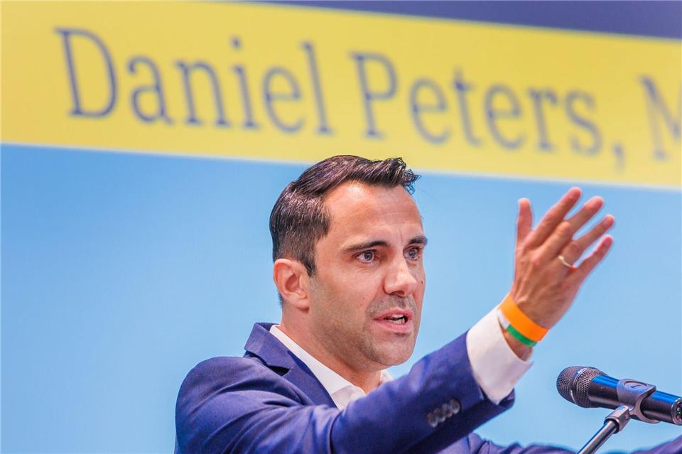 Trotz schlechter Umfragewerte für die CDU in Mecklenburg-Vorpommern hält ihr Vorsitzender Peters einen Erfolg bei der Landtagswahl im September noch für möglich.Jens Büttner/dpa