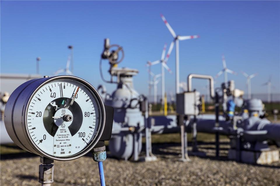 Trotz sinkender Füllstände sieht der Versorger VNG keine akute Gefahr für die Gasversorgung (Archivbild) Jan Woitas/dpa