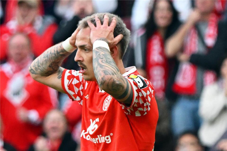 Trotz zahlreicher Chancen kam Mainz gegen Stuttgart nur zu einem Remis. Torsten Silz/dpa