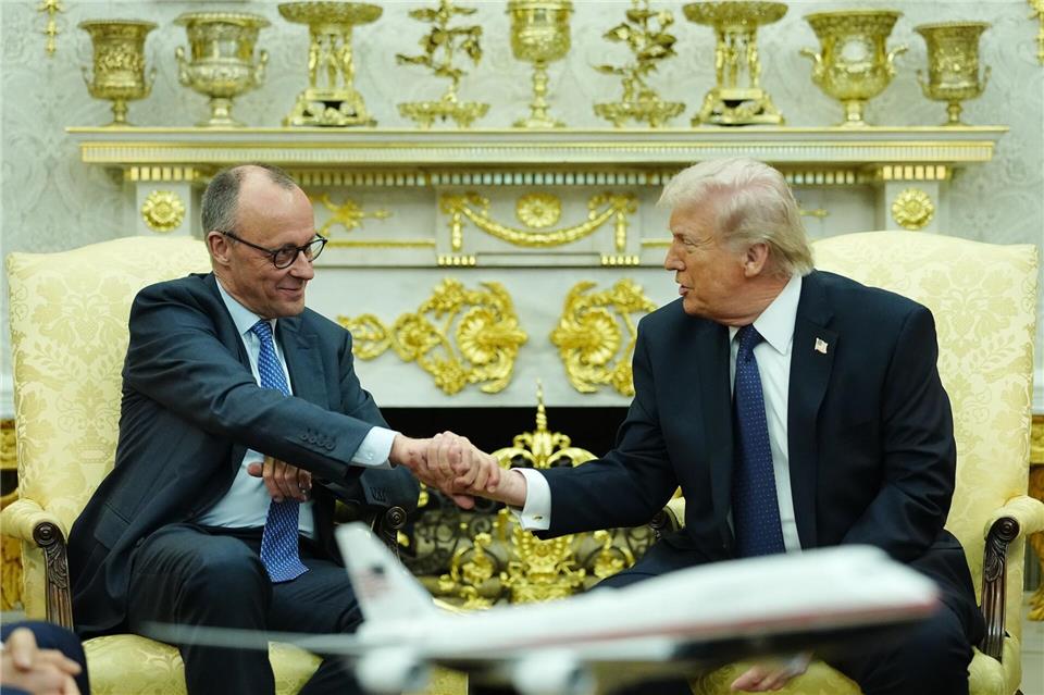 Trump: Israel nicht ausschlaggebend für unsere Kriegsentscheidung.Kay Nietfeld/dpa