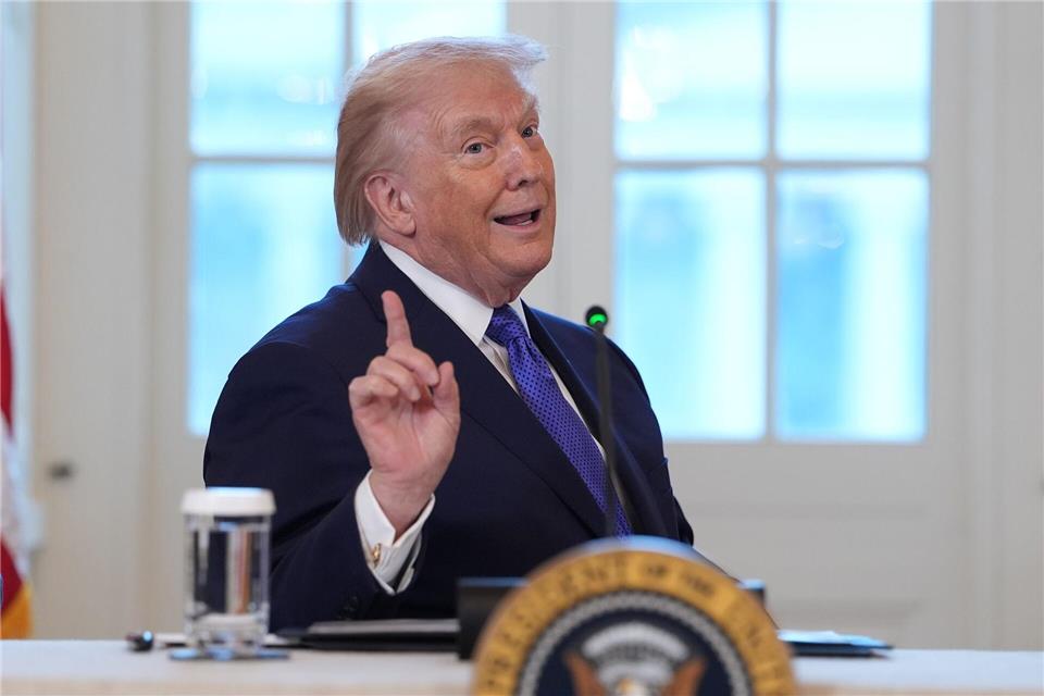 Trump bleibt bei seiner harten Linie: Der US-Präsident will Grönland.Evan Vucci/AP/dpa