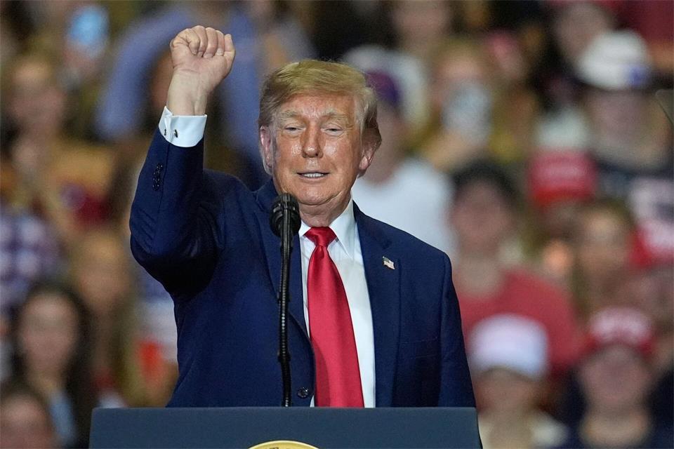 Trump feierte die Gewalt gegen Störer seiner Rede.Mike Stewart/AP/dpa