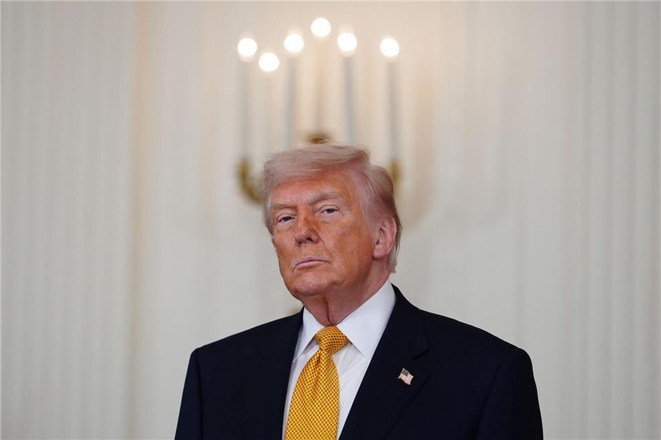 Trump gibt sich demonstrativ zuversichtlich mit Blick auf einen Deal mit dem Iran. Julia Demaree Nikhinson/AP/dpa