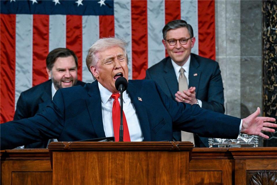 Trump hält Rede zur Lage der Nation vor dem Kongress.Kenny Holston/Pool The New York Times/AP/dpa