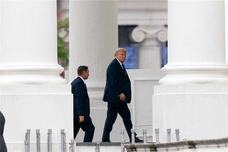 Trump hat sich zu einem möglichen Rahmenabkommen mit dem Iran geäußert.Jose Luis Magana/AP/dpa