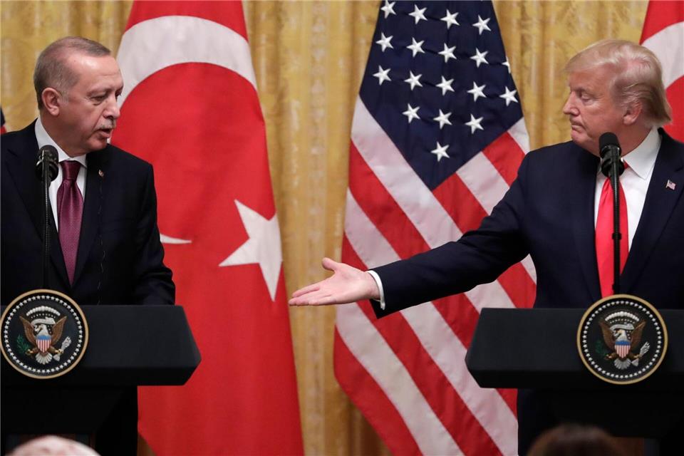 Trump: Empfange Erdogan nächste Woche im Weißen Haus Trump hatte Erdogan bereits in seiner ersten Amtszeit im Weißen Haus empfangen. (Archivbild)Evan Vucci/AP/dpa