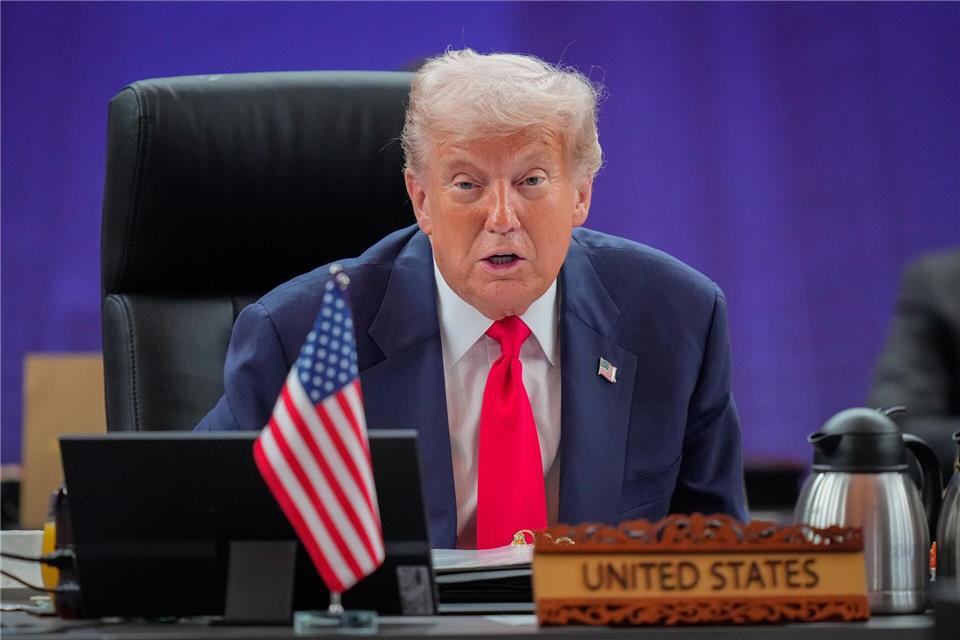 Trump ist derzeit in Asien unterwegs.Vincent Thian/AP POOL/AP/dpa