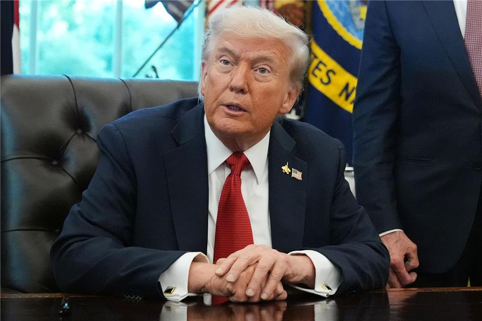 Trump ist optimistisch, dass die Gespräche positiv verlaufen. Jacquelyn Martin/AP/dpa