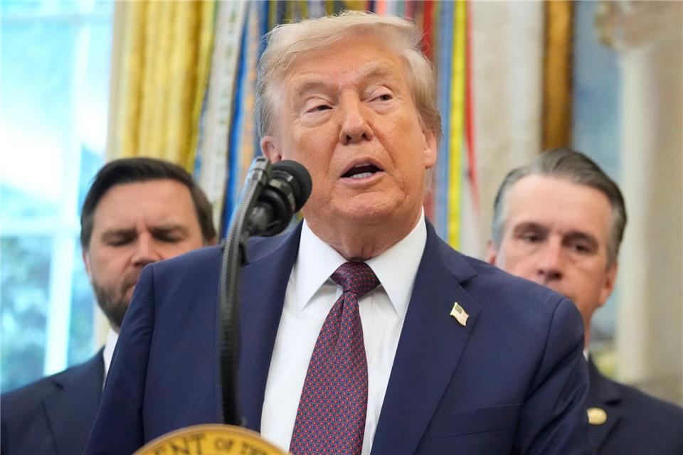 Trump kämpft gegen Drogenkartelle. Mark Schiefelbein/AP/dpa