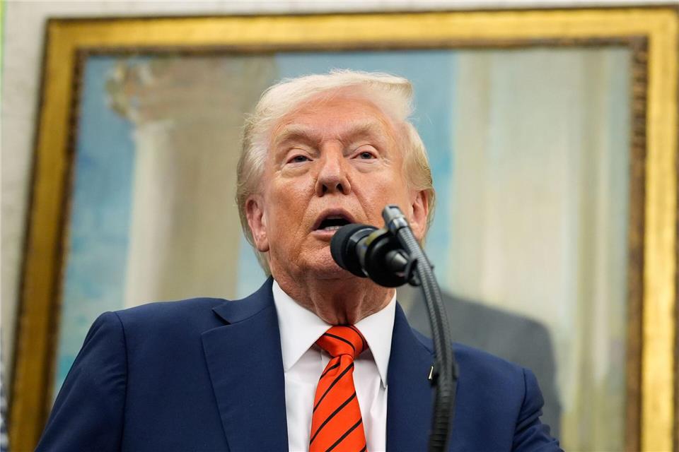 Trump reist am Sonntag in den Nahen Osten. Alex Brandon/AP/dpa