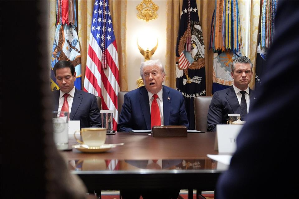 Trump sagt, man müsse den Demokraten „einen kleinen Vorgeschmack ihrer eigenen Medizin geben“.Evan Vucci/AP/dpa