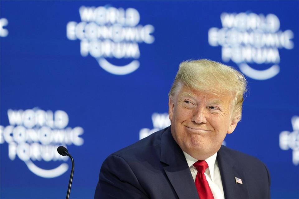 Trump schimpft über die Globalisierung. Aber er scheint sich in Davos wohlzufühlen: Als US-Präsident nimmt er bereits zum dritten Mal persönlich teil. (Archivbild)Gian Ehrenzeller/KEYSTONE/dpa