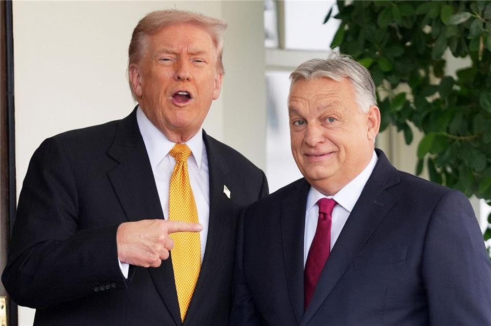 Trump setzt in Europa auf Politiker wie den ungarischen Regierungschef Viktor Orban. (Archivbild)Evan Vucci/AP/dpa