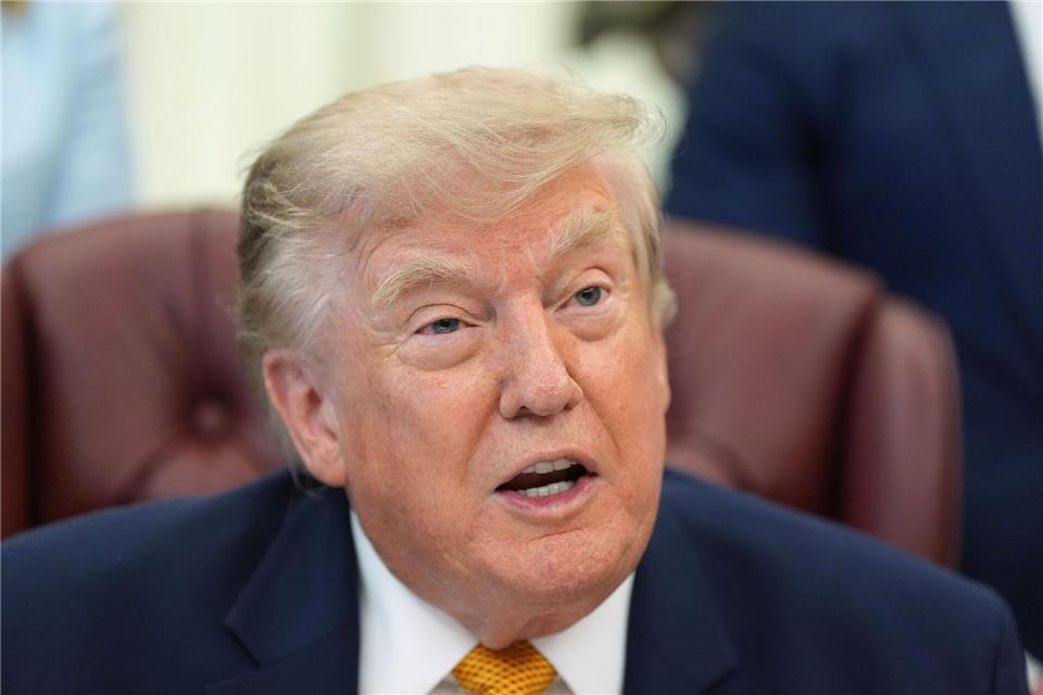 Trump spricht von einer „letzten Chance“ für den Iran. Alex Brandon/AP/dpa
