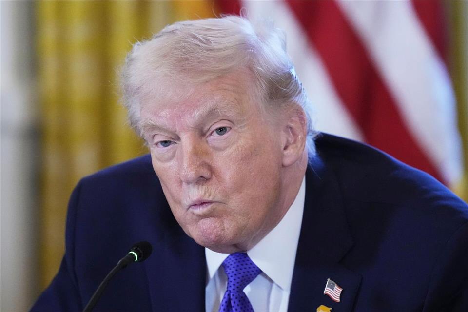 Trump zeigte sich verärgert über den Iran. (Archivbild)Alex Brandon/AP/dpa