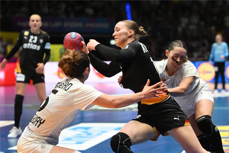 Trumpft bei der WM bisher unbekümmert auf: Nieke Kühne.Marijan Murat/dpa