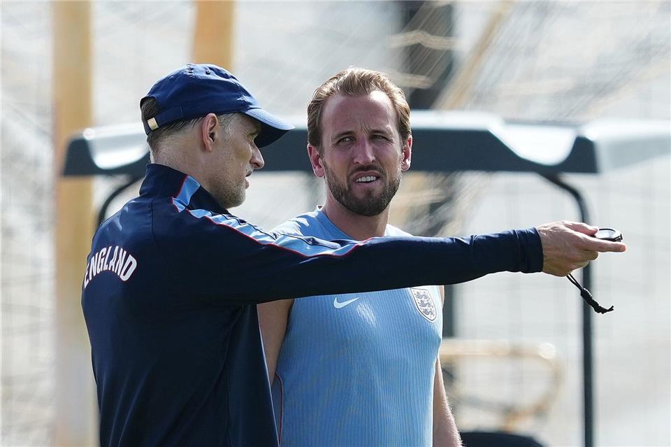Tuchel hat den Einfluss des FC Bayern auf Harry Kane gelobt.Martin Rickett/PA Wire/dpa