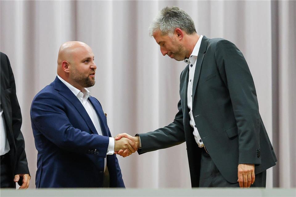 Tübingens OB Palmer bilanziert das Gespräch mit AfD-Landeschef Frohnmaier. Christoph Schmidt/dpa