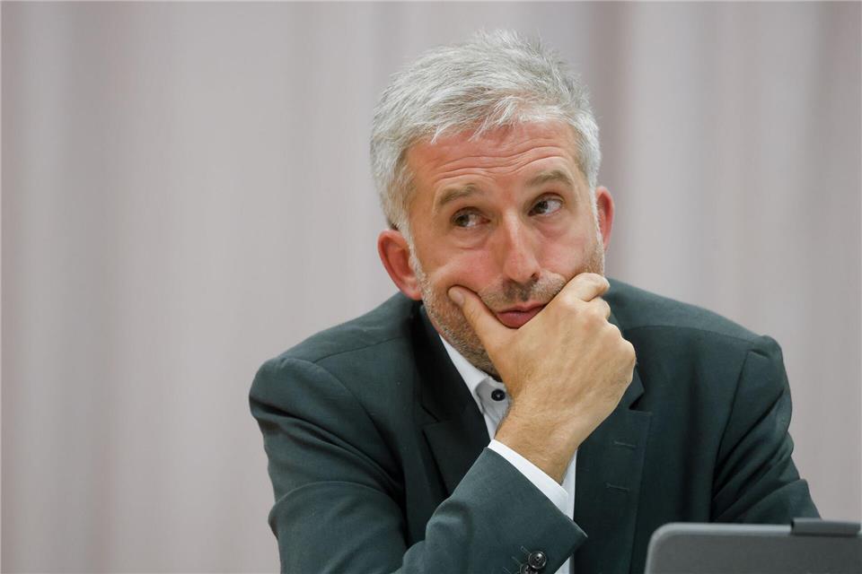 Tübingens OB Palmer hat sich in die Debatte um frühere Aussagen des CDU-Spitzenkanddaten Manuel Hagel eingeschaltet. (Archivbild)Christoph Schmidt/dpa