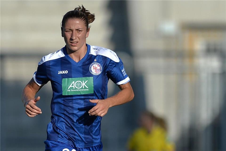 Turbine Potsdam musste gegen Freiburg auf Führungsspielerin Bianca Schmidt verzichten.Lukas Barth/dpa