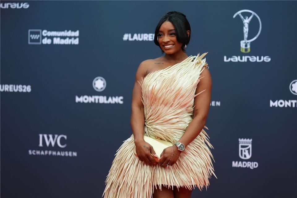 Turnerin Simone Biles hat von einem schwerwiegenden Notfall berichtet. (Archivbild)Manu Fernandez/AP/dpa