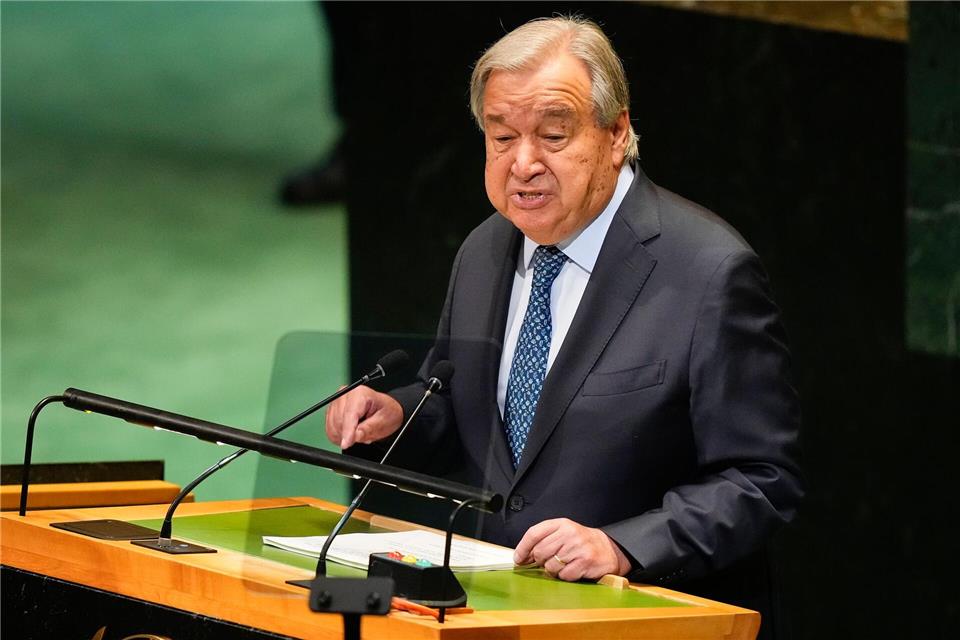 UN-Generalsekretär António Guterres. (Archivbild)Yuki Iwamura/AP/dpa