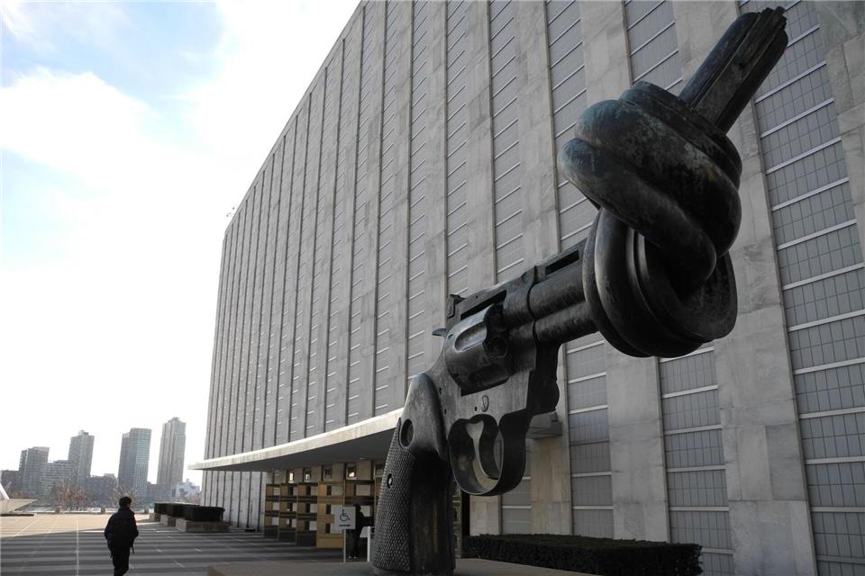 UN-Hauptquartier in New York: Steinmeier ist ein strikter Verfechter des Völkerrechts und der Regeln der UN-ChartaJohannes Schmitt-Tegge/dpa