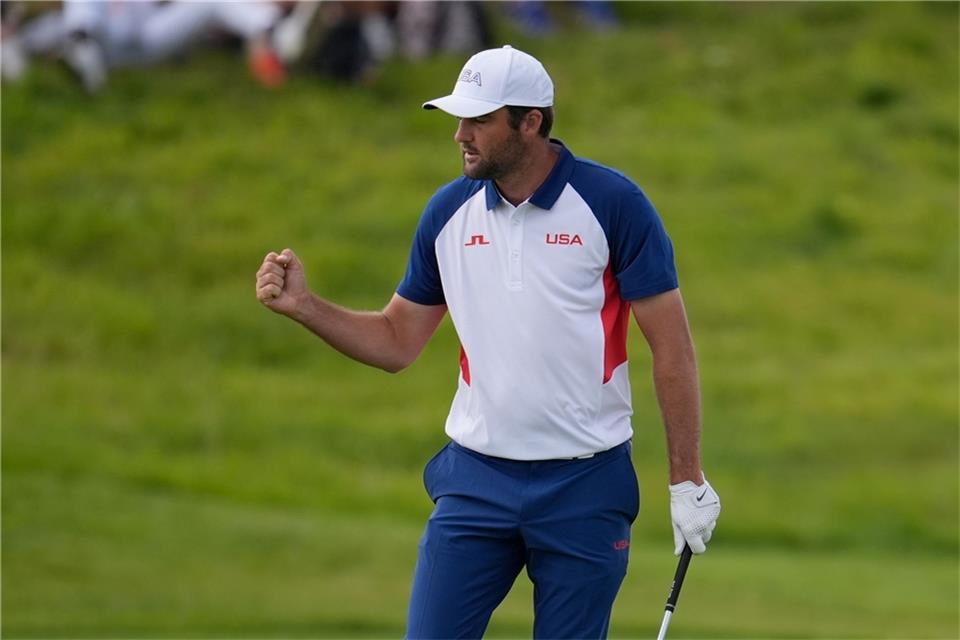 US-Golfstar Scottie Scheffler hat jetzt auch olympisches Gold gewonnen.