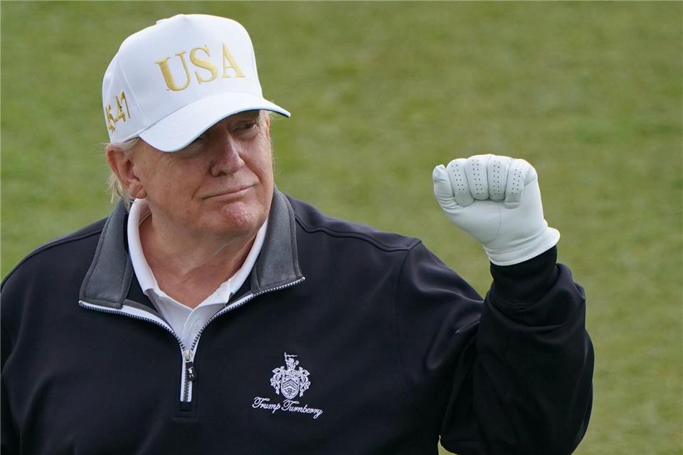 US-Präsident Donald Trump hat seinen Besuch bei Ryder Cup in New York angekündigt. (Archivbild)Jane Barlow/PA Wire/dpa