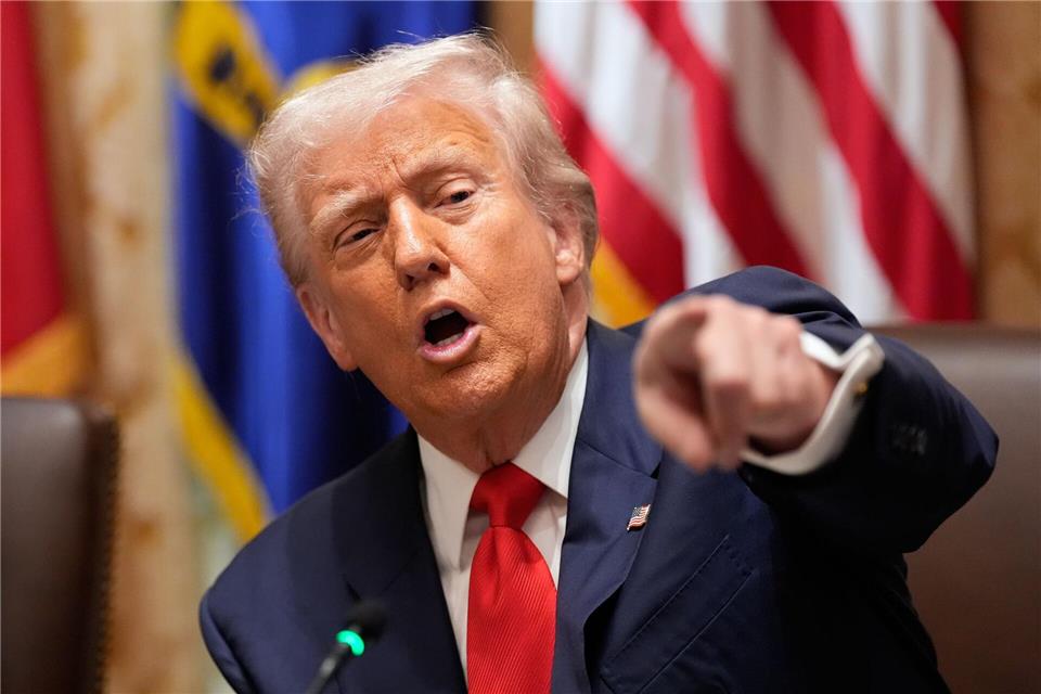 US-Präsident Donald Trump möchte den Luftraum über Venezuela schließen lassen.Alex Brandon/AP/dpa