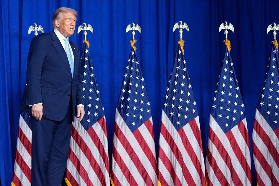 US-Präsident Donald Trump spricht auf einer Veranstaltung.Alex Brandon/AP/dpa