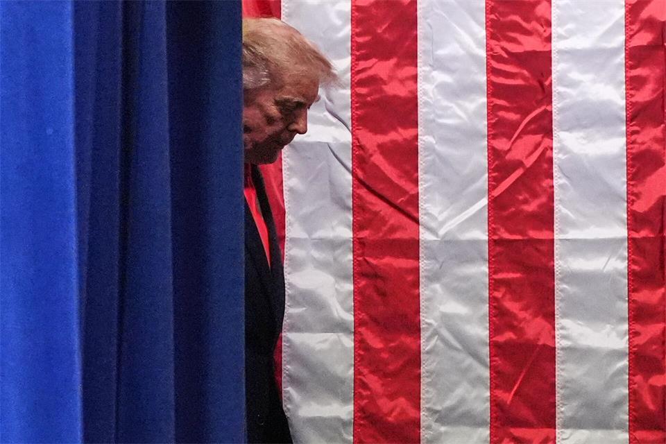 US-Präsident Donald Trump trifft zu einer Wahlkampfveranstaltung ein.Alex Brandon/AP/dpa