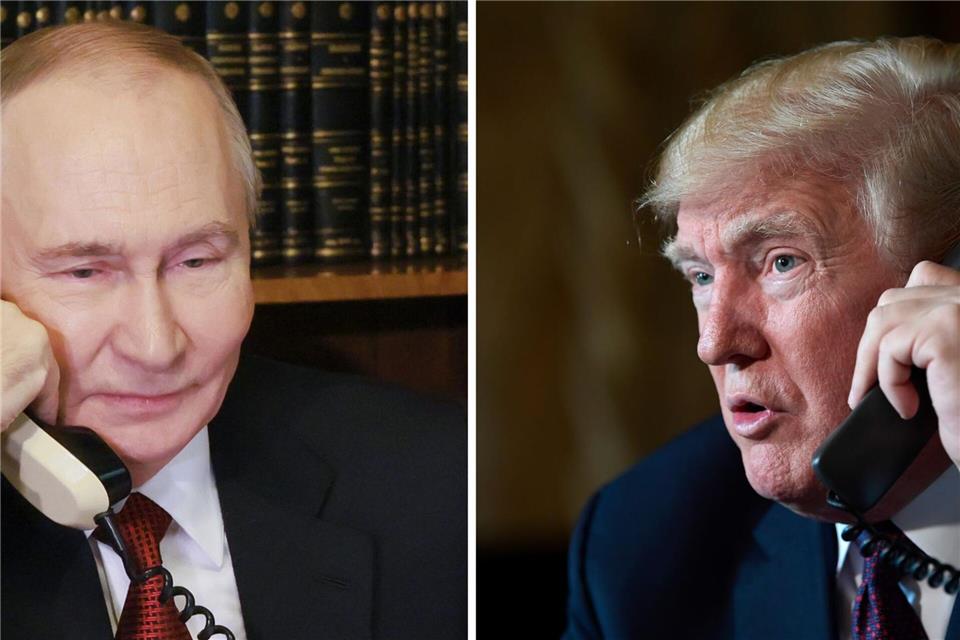 US-Präsident Donald Trump und Kremlchef Wladimir Putin haben nach Angaben aus Moskau erneut telefoniert. (Archivbild)Mikhail Metzel/Pool Sputnik Kremlin/AP/dpa