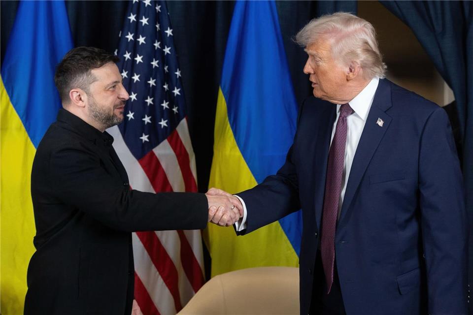 US-Präsident Trump erwartet Regierungskreisen zufolge den ukrainischen Präsidenten Selenskyj zu einem neuen Treffen in Washington. (Archivfoto)Ukraine Presidency/Ukrainian Pre/Planet Pix via ZUMA Press Wire/dpa