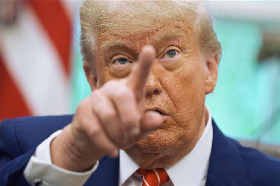 US-Präsident Trump gratuliert dem Papst. Evan Vucci/AP/dpa