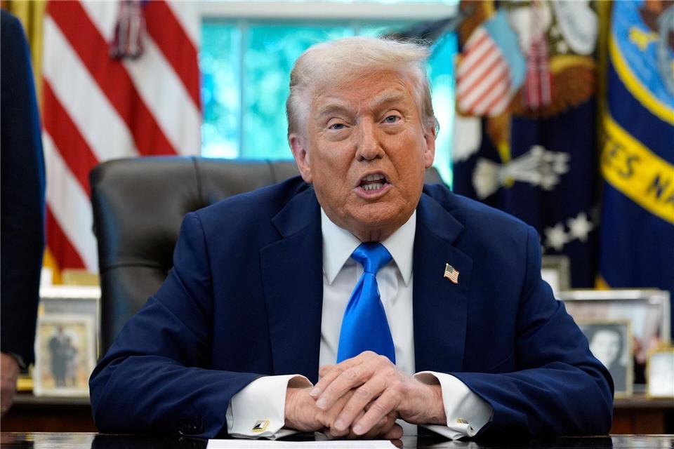 US-Präsident Trump sieht sich als Opfer einer medialen Hetzkampagne.Alex Brandon/AP/dpa
