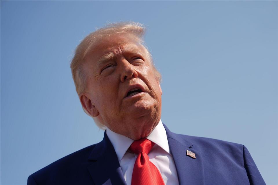 US-Präsident Trump spricht von bedeutenden Fortschritten im Bemühen um eine Beendigung des Iran-Kriegs. Julia Demaree Nikhinson/AP/dpa