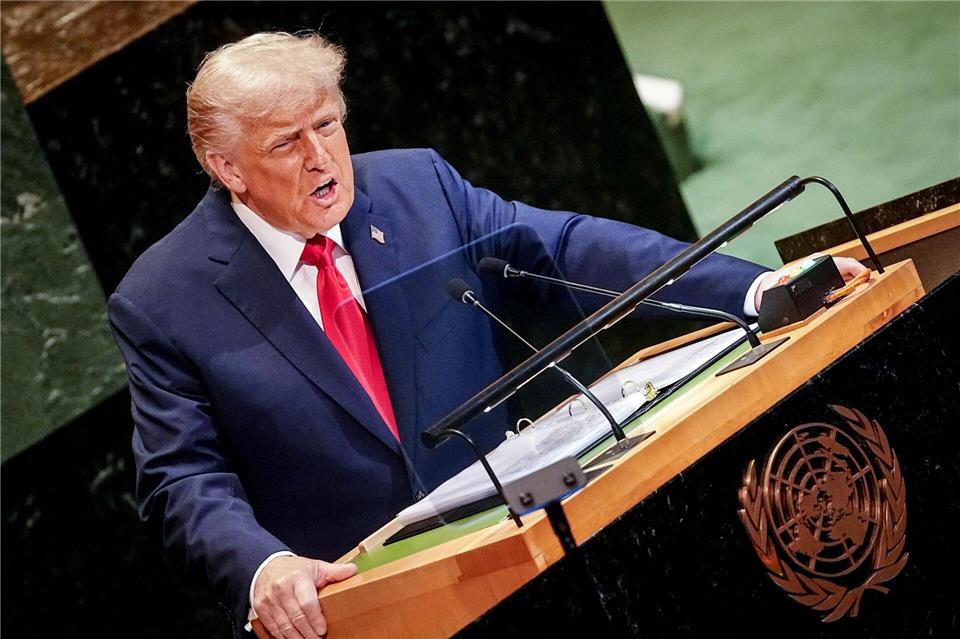 US-Präsident Trump will eine Annexion des Westjordanlandes verhindern.Kay Nietfeld/dpa